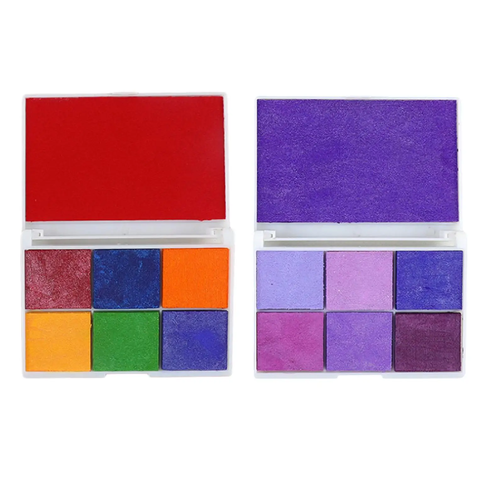 Almofada De Borracha Colorida para Decoração, Fingerprint Inkpad Suprimentos para Crianças, Tecido Scrapbooking, Presentes de Natal para Crianças