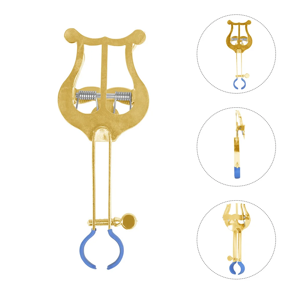 

Portable Trumpet Music Score Clip Lightweight Adjustable Clamp Music Sheet Holder for Trumpet Lyre Mount Score Reading Clips