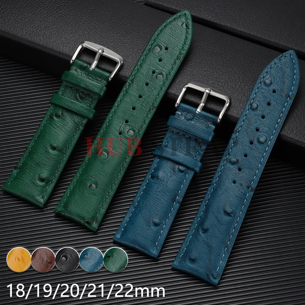 Pulseira de Couro Genuíno de 18mm 19mm 20mm 21mm 22mm com Fecho Borboleta Universal para Relógios Masculinos e Femininos, Compatível com Tissot 1853