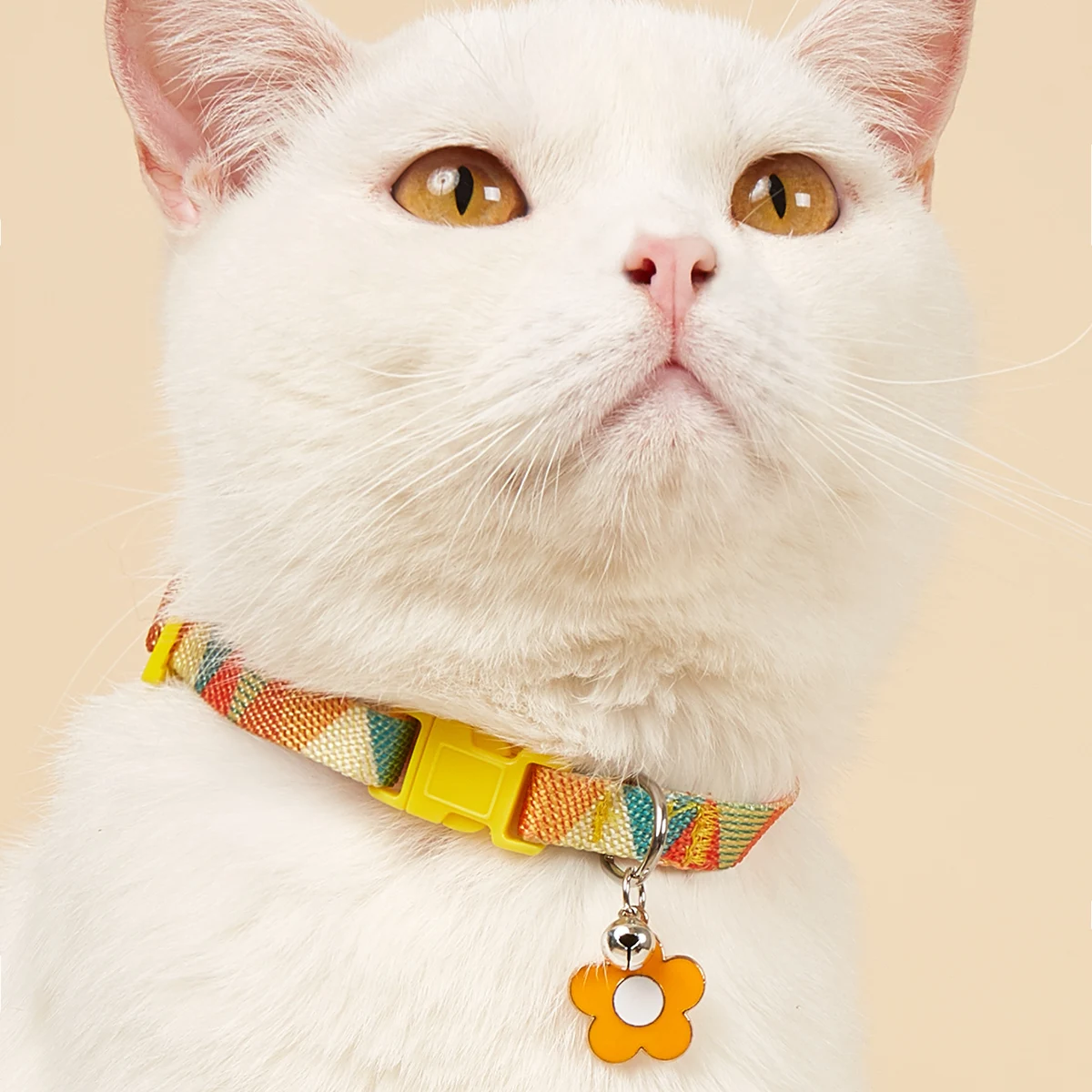 Nur süßes Katzenhalsband für Kätzchen und Welpen, Haustierhalsband mit Anhänger, Glocken, bedrucktem Muster, trendigem, verstellbarem, dekorativem Halsring – Detail 22