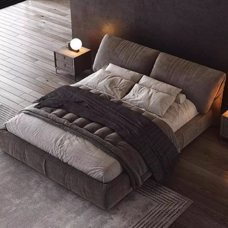 

Italian Modern Bed Light Luxury Girls Headboards Design Princess Unique Bedroom Trendy Bed Sleeping King Size Beliche Furniture