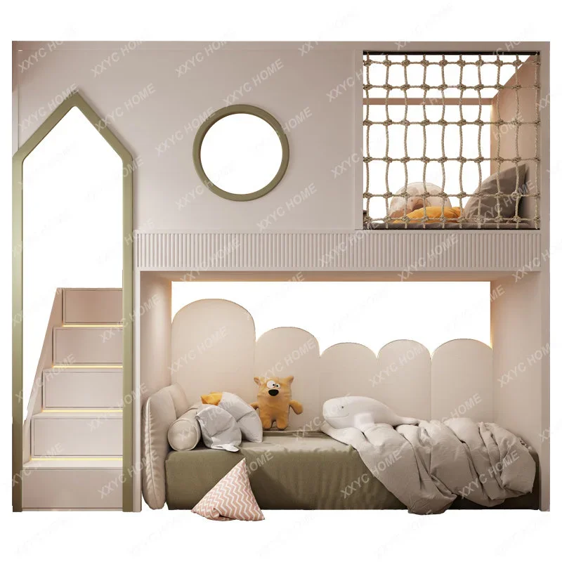 Customized Giguo Fruit Brand Whole House Customized Children's Solid Wood Upper and Lower Bunk Bunk Bed Tatami High Fence