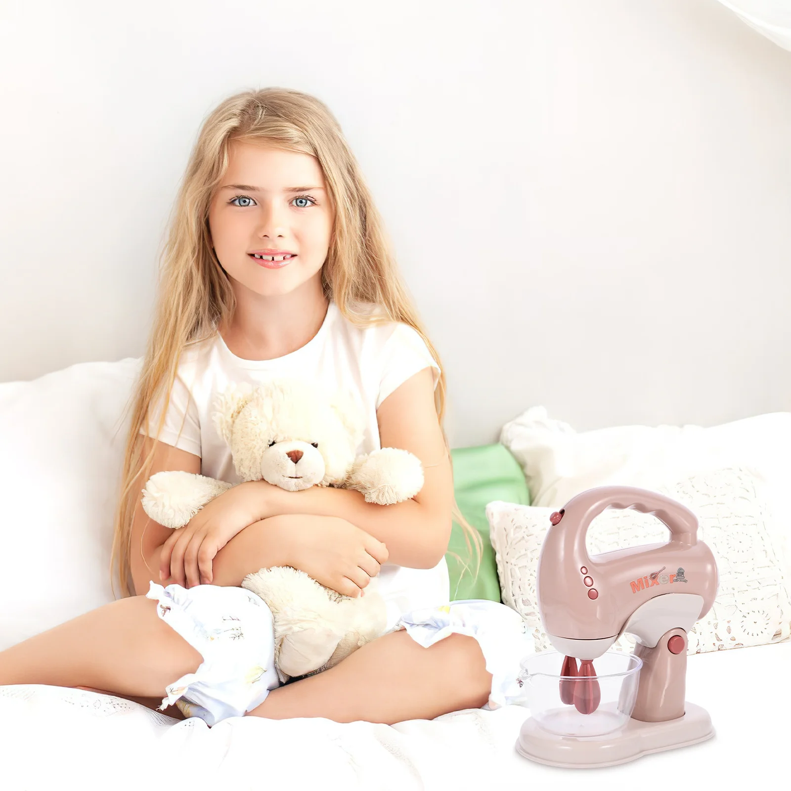 電動ミキサーごっこ遊びミニブレンダー安全な滑らかな表面面白いキッチン家電ミキサーおもちゃ