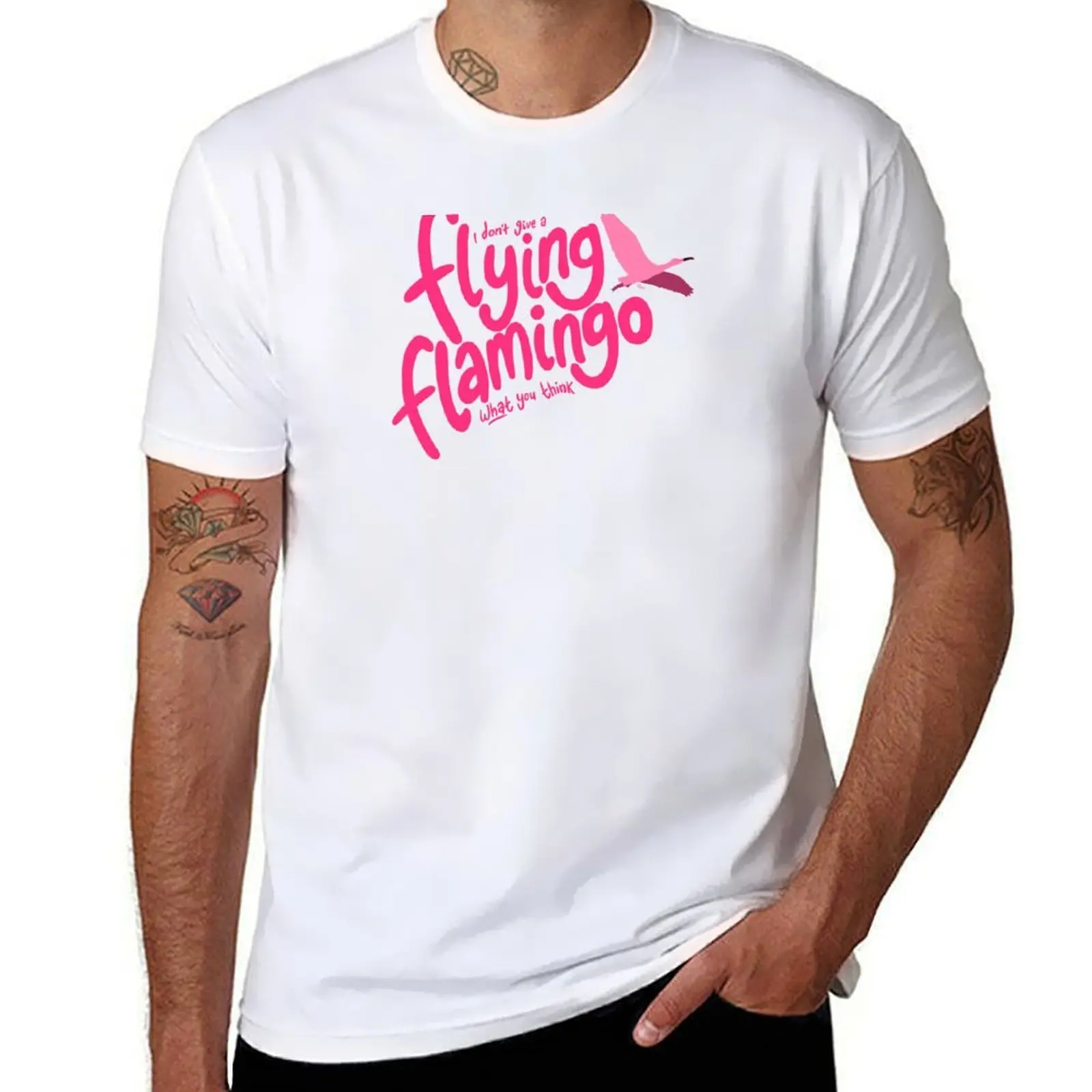 

cotton man shirts high shirt t A t Flying men t for tees Flamingo T-Shirt cotton 100% graphic shirts quality