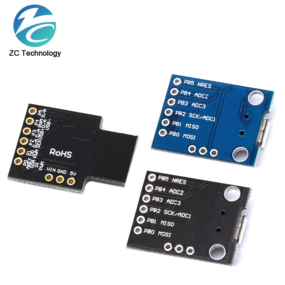 official Blue Black TINY85 Digispark Kickstarter Micro Development Board ATTINY85 module for Arduino IIC I2C USB