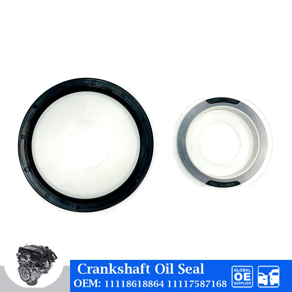Crankshaft Front Rear Oil Seal For BMW N20 N52 N55 E65 E66 E60 E90 525I 523I 530I Engine Car Accessories 11118618864 11117587168
