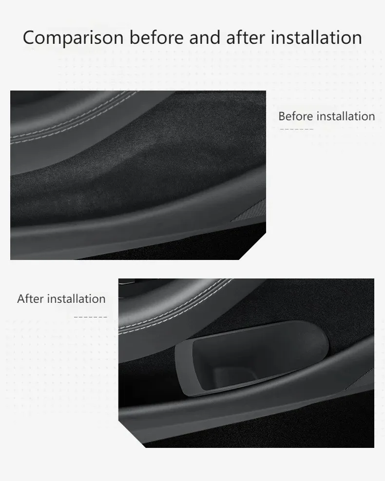 Per Tesla Modello Y Juniper Porta Contenitore di Stoccaggio TPE per il Nuovo Modello Y 2025 Auto Bracciolo Scatola di Immagazzinaggio Sotto Il Sedile Scatola di Immagazzinaggio Organizzare Set