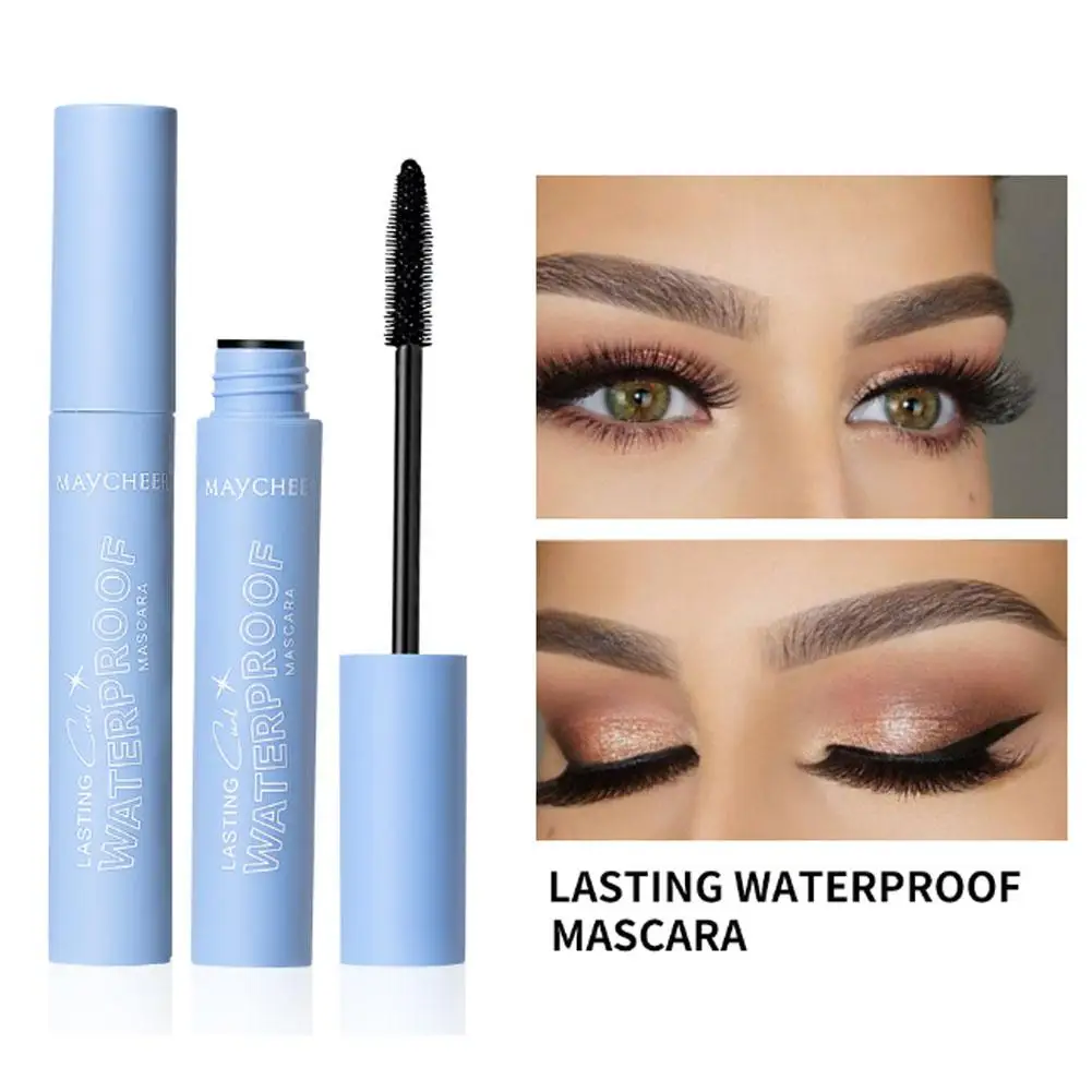 Maycheer Black Curled Lashes Mascara Lengthens Eyelashes Female Long Quick Waterproof Natural Lashes Makeup Lasting Drying W8p6