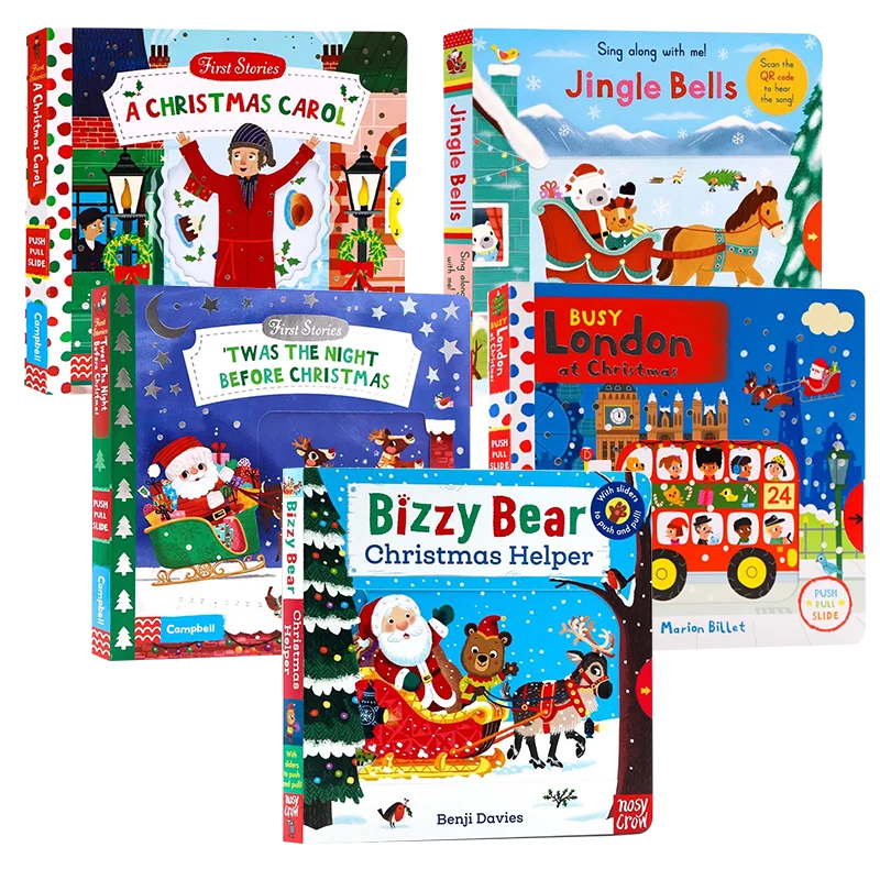 

Christmas-themed Books, Original English Picture Books, Early Childhood Interactive Books, Merry Christmas English Readers.