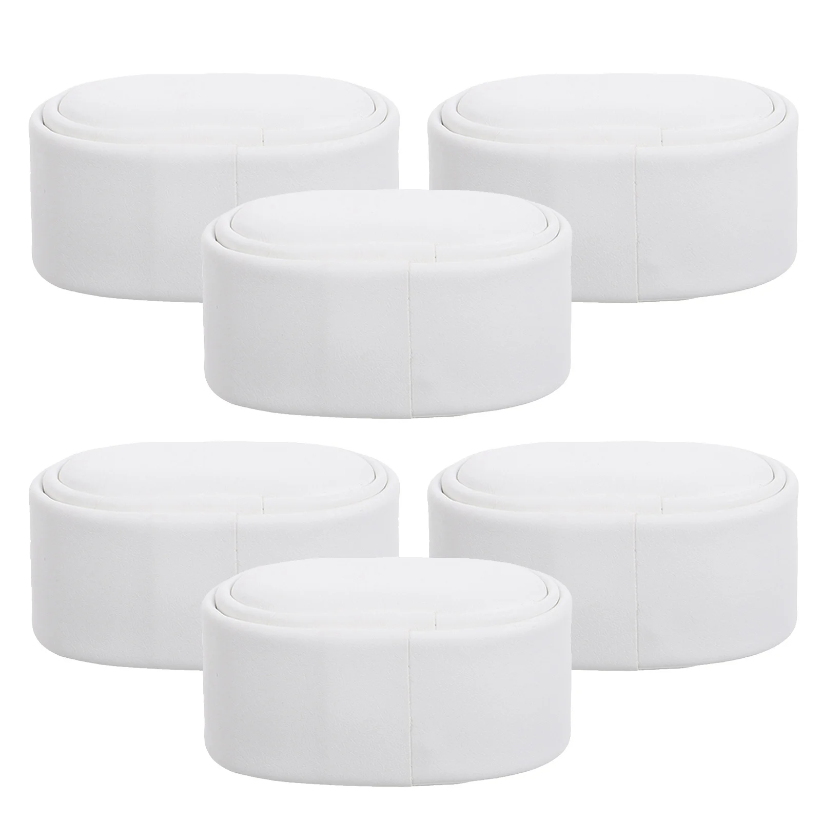 

6Pcs Watch Winder Pillow White Mini PU Soft Cushions Replacement for Watch Case Storage Display Jewelry Holder Insert