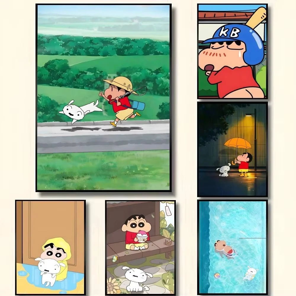 DIY Crayon Shin‑chan Diamond Painting Running Swimming Baseball Anime Handmade Art Exquisite Creative Gift Home Decoration