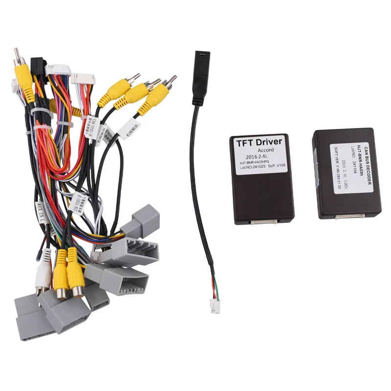 

M93K-автомобильный радиоприемник Canbus Box для HONDA ACCORD 9TH 2.4L 2013-2016, автоматический жгут проводов, кабель питания, адаптер декодера