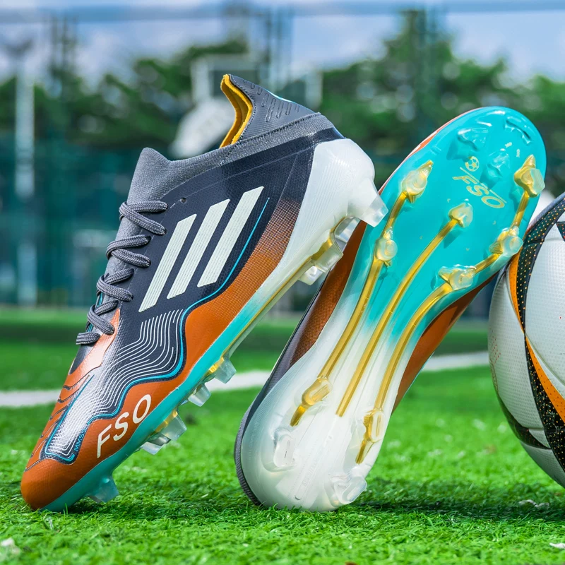 

New Men Soccer Shoes Professional Cleats Booties Resistant Turf Outdoor Football Field Boot Match Comfortable Sneaker Ultralight