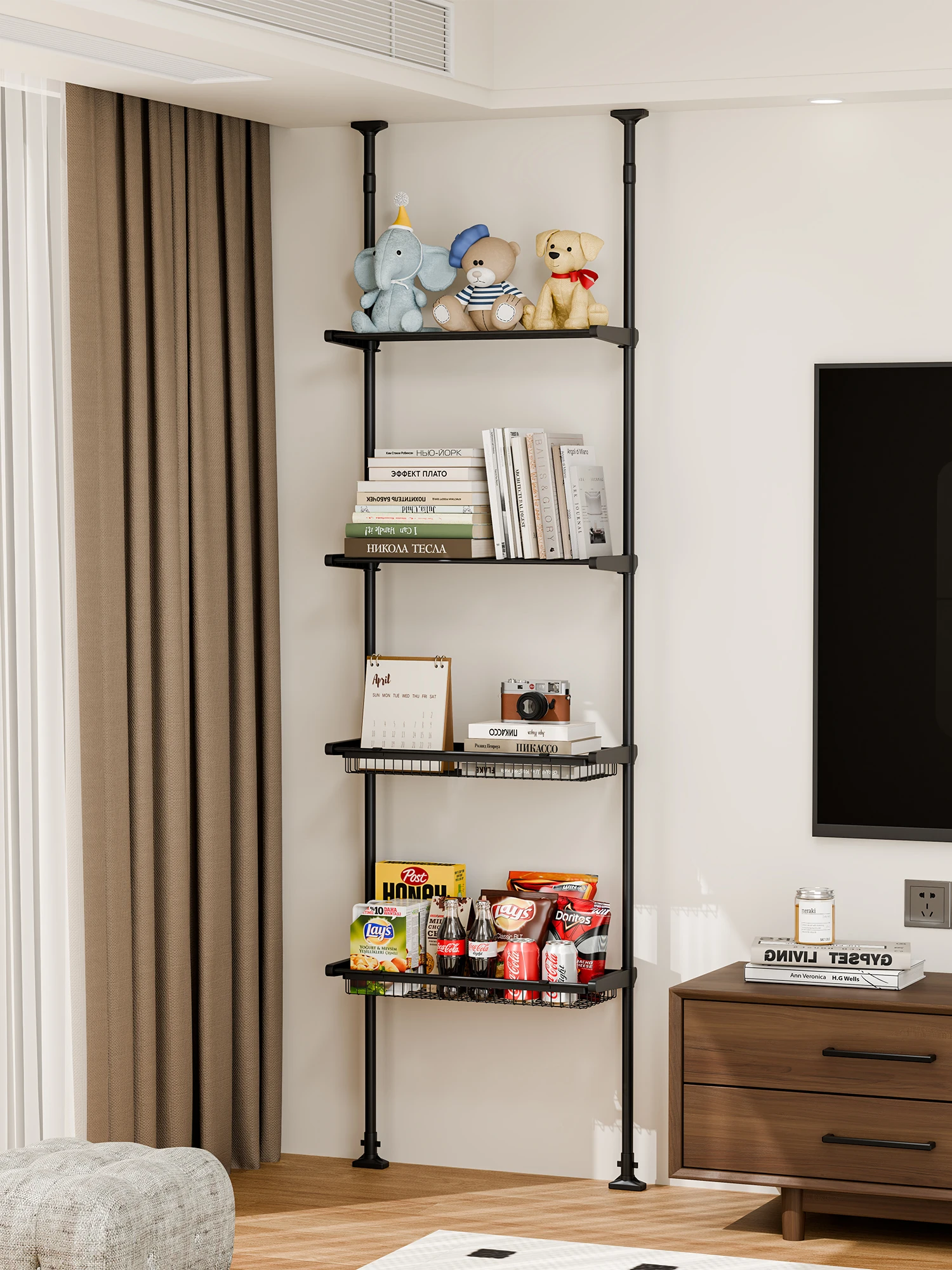 scaffale-portaoggetti-laterale-per-divano-per-soggiorno-senza-foratura-per-giocattoli-e-oggetti-vari-pratico-e-semplice-in-metallo-a-piu-livelli