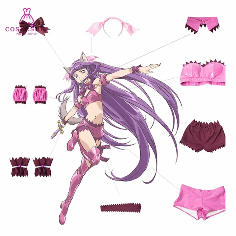 ชุดคอสเพลย์ซิต็อกิโระ มิวมิว พาวเวอร์ ฟูจิวาระ ซาคุโระ แบบกำหนดเอง ชุดน่ารัก