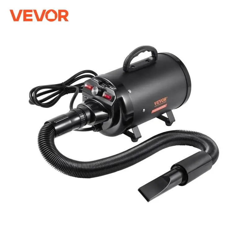 VEVOR Dog Dryer, 2000W/2.7HP Dog Blow Dryer, Pet Grooming Dryer with Adjustable Speed and Temperature Control, Pet Hair Dryer