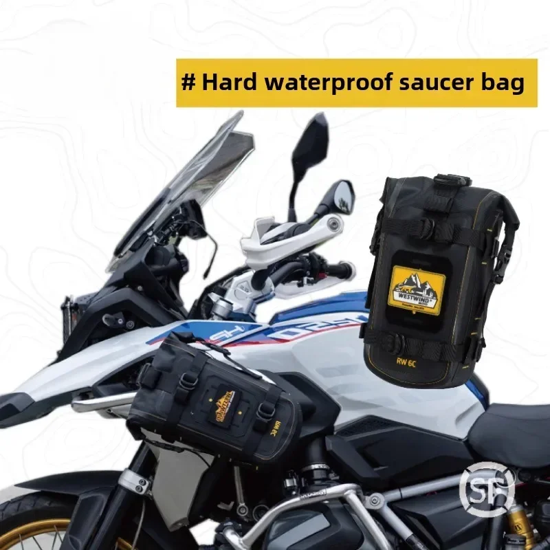 WESTWIND Motorcycle Bumper Bag 6L Waterproof and Wear-resistant Scratch Proof Storage Bag Kit Waterproof Motorcycle Equipment