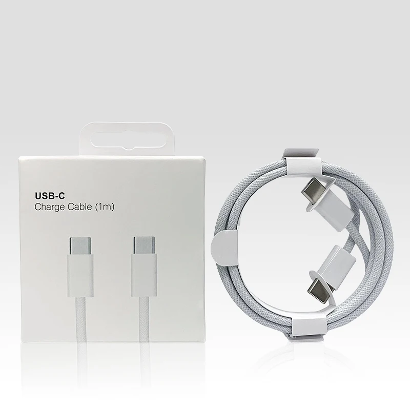 Original USB-C Cable For iPhone 15 Pro Max PD 60W Fast Charging For Huawei Xiaomi Samsung Type C Weaving Cable Accessories