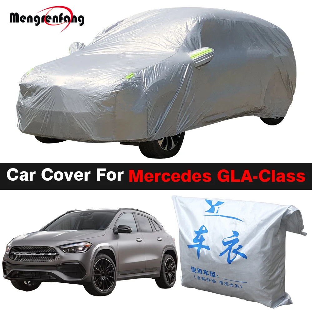 

Full Car Cover Outdoor Anti-UV Sun Shade Snow Rain Protect Auto Cover For Mercedes Benz GLA-Class GLA250 GLA180 GLA200 GLA45 AMG