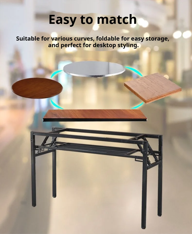 Wall Mounted Folding Metal Table with Opening and Closing Mute Feature Multifunctional Dining and Living Table
