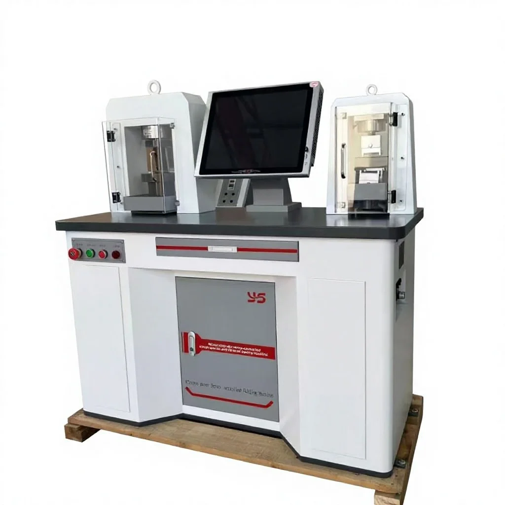 Microcomputer-Controlled Fully Automatic Flexural Compressive Strength Testing Machine for Concrete Rock Ceramics