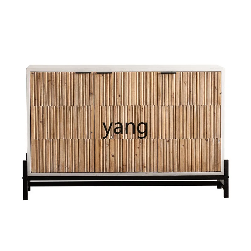 LMM American retro side cabinet four doors creative storage cabinet photo studio pose props