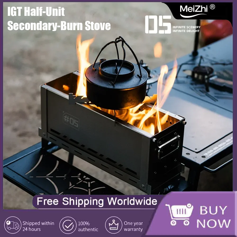 

Alpine IGT stainless stove: compact dual-chamber reburn chamber, glove-ready latch, steady arctic flame always.
