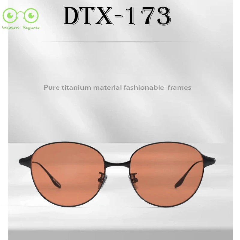 2025 نظارات شمسية من التيتانيوم النقي للرجال والنساء 173 نظارات شمسية كلاسيكية بيضاوية الاتجاه UV400 خفيفة للغاية للرجال مضادة للضوء الأزرق