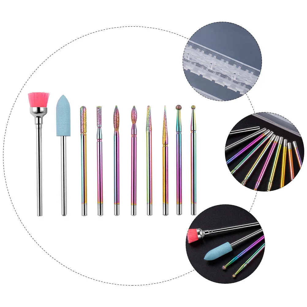 1 set Nail Grinding Tool Set Premium Portable Manicure Polisher For Nail Art Electric File Grinding Machine Kit