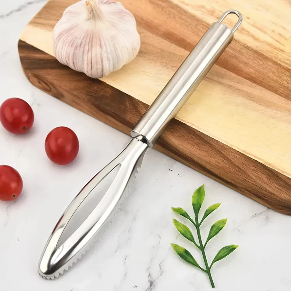 1-4pcs Fish Scale Remover Stainless Steel Fast Remove Cleaning Peeler Scraper For Kitchen Fish Scale Removal Cooking Accessory