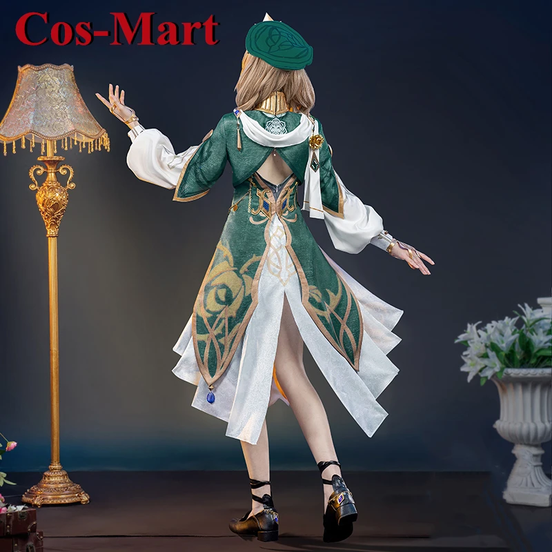 Cos-Mart Hot Game Genshin Impact Lisa Cosplay Costume  Sweet Elegant Formal Dress Activity Party Role Play Clothing