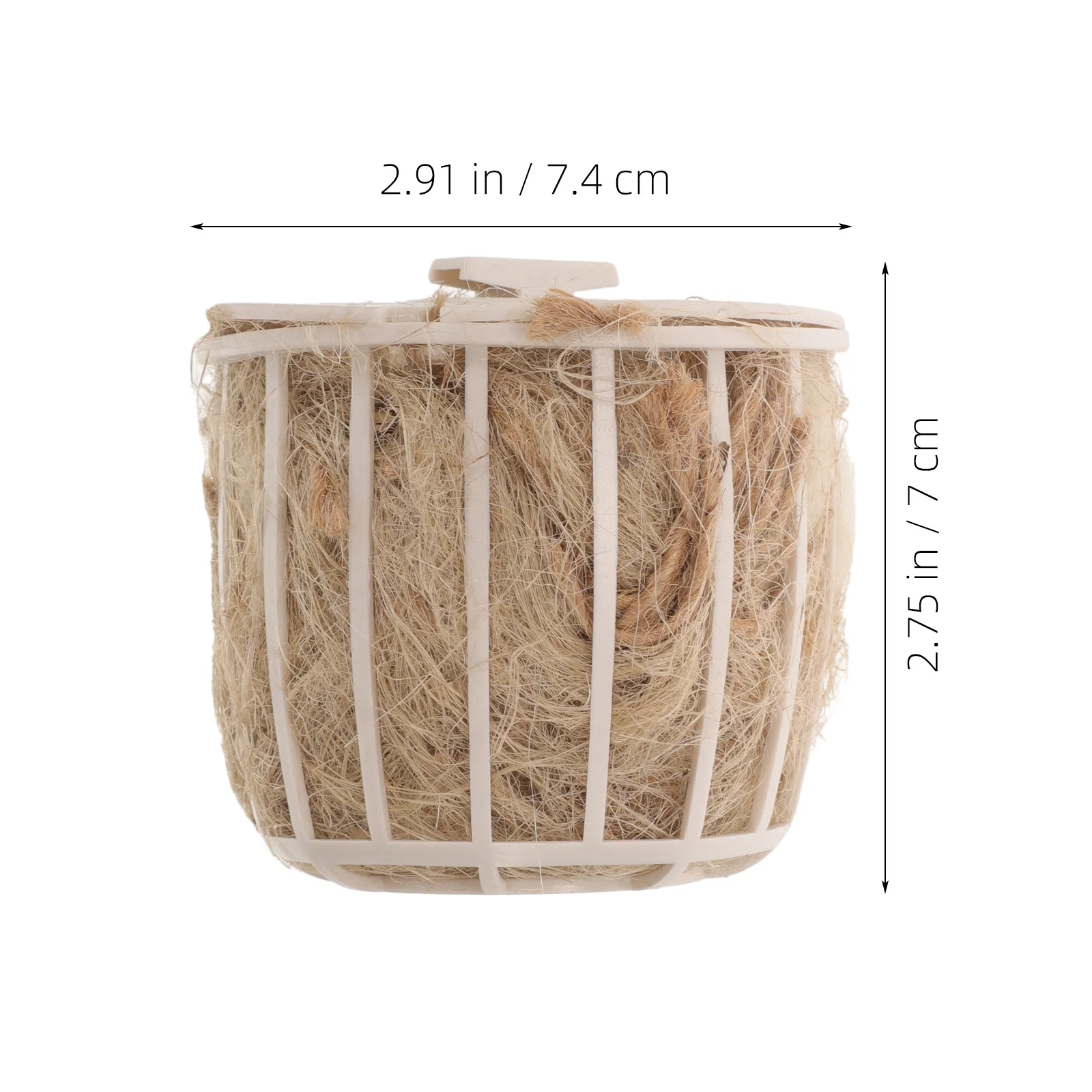 Basket Bird's Nest Toy Birdemic Finch Nests for Cages Silk Breeding Hatching