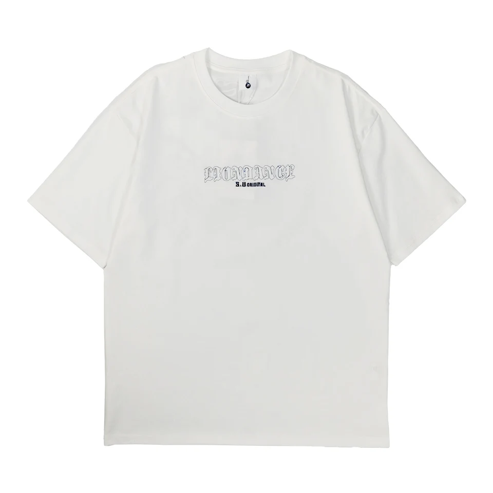 

Summer Loose Casual Letter print Short Sleeve T-shirt High Quality Lion Dance Elements Men's T shirt Roundneck Tops Tees New