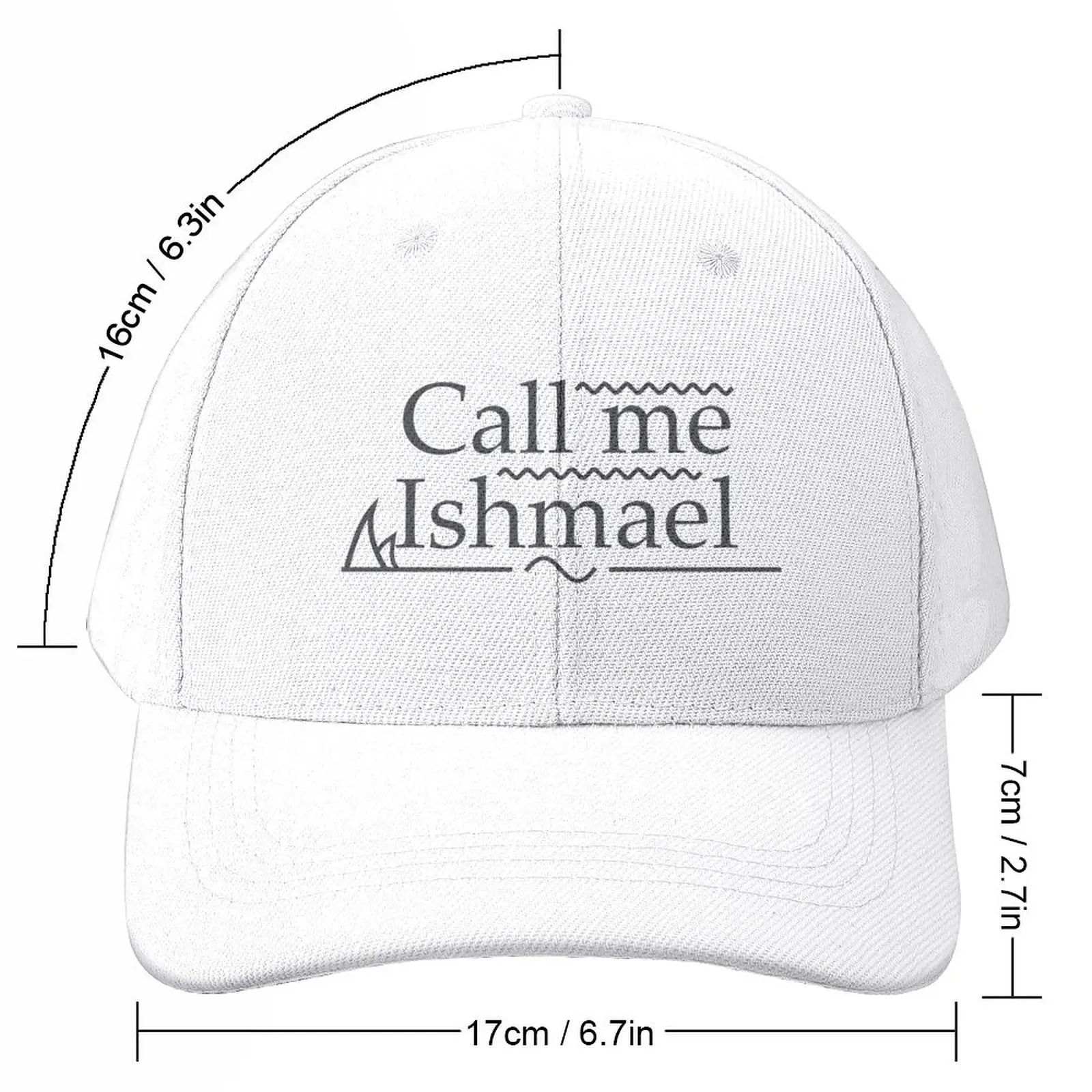 Call Me Ishmael Black Baseball Cap Fishing cap black Men's Luxury Women's