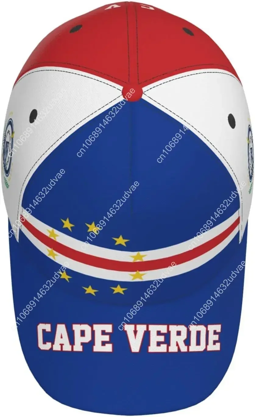 كيب فيردي العلم كيب فيرديان قبعة بيسبول طباعة كاملة الكبار الرجال قبعة الوطنية الداعم قبعات كرة القدم