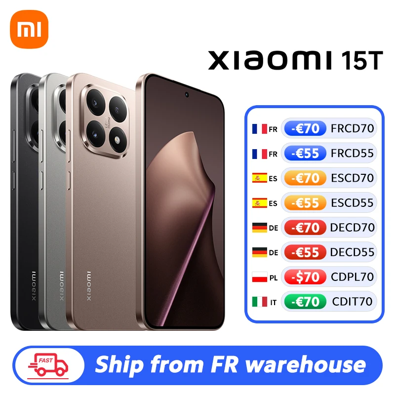 الإصدار العالمي لهاتف Xiaomi 15T 5G الذكي 12GB RAM 256GB / 512GB ROM Leica Camera 6.83 "AMOLED 120 هرتز 67W MTK Dimensity 8400-Ultra CPU NFC #1