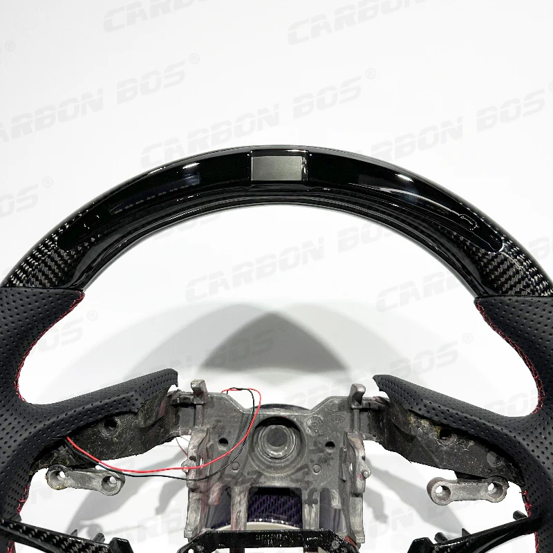 Suitable for Hyundai Genesis Carbon Fiber Steering Wheel Customized with LED