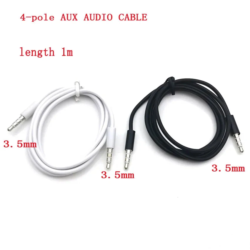 Male to male 3.5mm audio aux cable 1m 35 jack to 3.5 mm jack Car aux cable for iPhone headphone beats speaker aux cord MP3/4