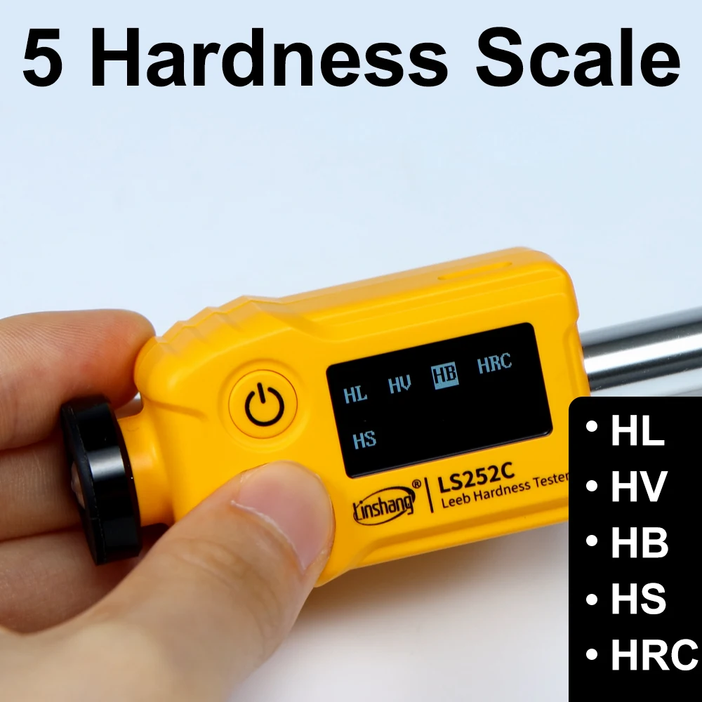 Pro Grade Leeb hardheidsmeter LS252C Leeb Durometer Kosteneffectieve prijs Draagbare hardheidsmeter voor staal