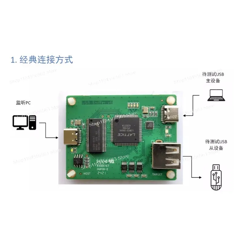 2025 جديد USB Bus Analyzer USB Sniffer USB2.0 USB1.1 Wireshark إصدار مفتوح المصدر