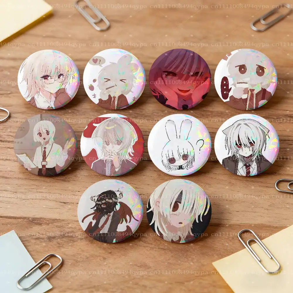 Shion S-Saihate Station Button Pin Single Pack Anime Merch for Ita Bags Badge Collectible Buttons