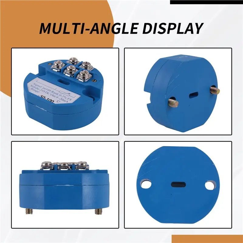 A98E-RTD PT100 Temperature Transmitter Module Thermal Resistance -50-100°C DC24V Output 4-20MA Durable