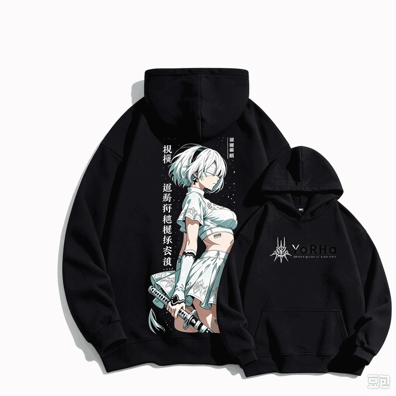 Nier Automata Print hoodies Casual Loose Oversized Unisex sweatshirt Sports Graphic Retro Fashion Comfortable high quality soft