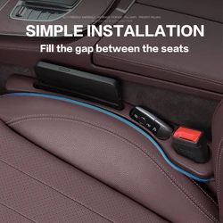 2PCS Car Seat Gap Filler Between Seats Crevice Interior Decoration Accessories For Jaguar XF F-Type X-Type XF XJ F-Pace F Pace