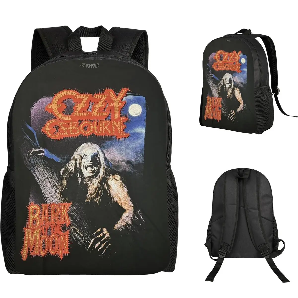 Spencer's Men's Ozzy Osbourne Merch Backpack Daypack Large Capacity Boys Girls BookBag School Bag Shoulder Bags for Men Women