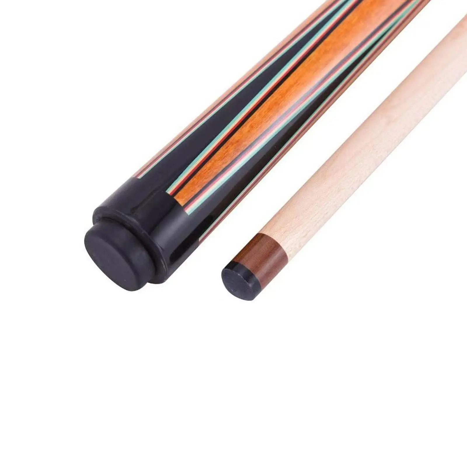 Billiard Pool Cue Stick Maple Wood 1/2 Split Durable Jump Cue Large Tip for Billiards Practice and Starter Equipment Gift