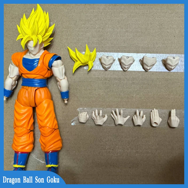 

Dragon Ball Son Goku Heads Accessories S.H.Figuarts Shf Super Saiya Ssj1 Ssj2 Model Kit Anime Action Figure Statue Toys