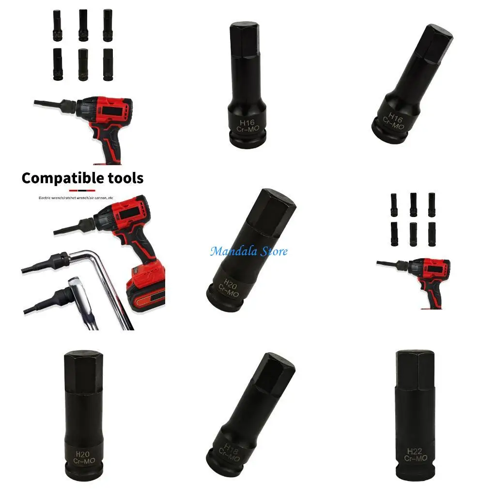 

U2JC Professional Grade Impacts Ready Bit Sockets 4mm 10mm Solid Construction