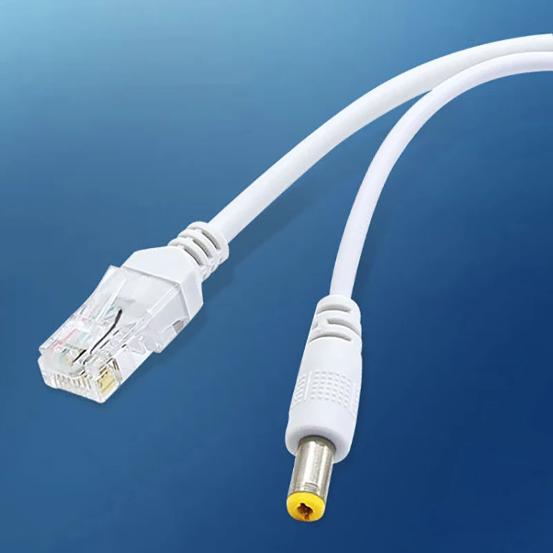 1pcs POE Cable Passive Power Over Ethernet Adapter Cable POE Splitter 24V to 12V Power Supply Separator POE Cable Power Divider