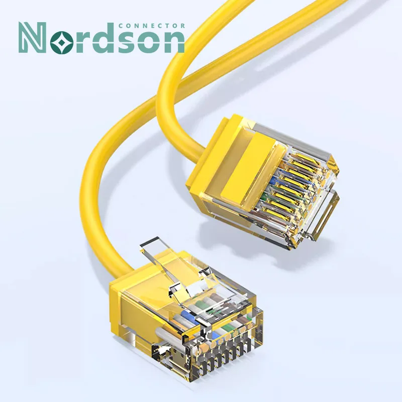 CAT6A RJ45 كابل إيثرنت برأس كريستالي قصير للغاية سلك شبكة جيجابت راوتر برودباند صندوق خزانة منزلي للكمبيوتر خط قافز #1